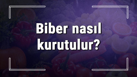 Biber nasıl kurutulur Fırında ve güneşte dolmalık, kırmızı, yeşil, acı sivri ve pul biberi kurutma ipuçları
