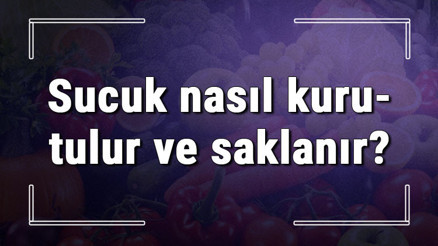 Sucuk nasıl kurutulur ve saklanır Evde yapılan yaş sucuk kurutma yöntemleri