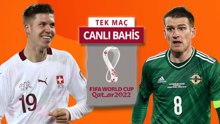 Hem İsviçrede hem de Kuzey İrlandada kritik eksikler Maçın öne çıkan iddaa tercihi...