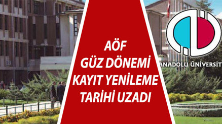 AÖF kayıt yenileme tarihleri uzatıldı 2021-2022 Güz Yarıyılı AÖF kayıt yenileme ne zaman bitecek AÖF kayıt yenileme tarihleri uzatıldı 2021-2022 Güz Yarıyılı AÖF kayıt yenileme ne zaman bitecek
