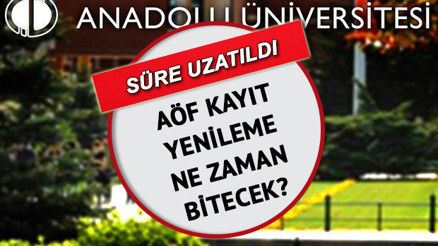AÖF kayıt yenileme ne zaman bitecek, başvuru uzatıldı mı 2021 2022 AÖF kayıt yenileme tarihleri AÖF kayıt yenileme ne zaman bitecek, başvuru uzatıldı mı 2021 2022 AÖF kayıt yenileme tarihleri