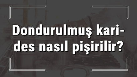 Dondurulmuş karides nasıl pişirilir Dondurulmuş karides tereyağda tavada nasıl yapılır