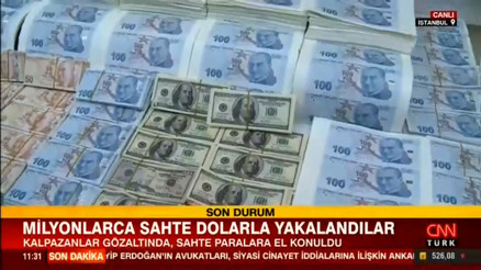 Milyonlarca sahte dolarla yakalandılar
