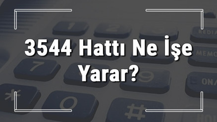 3544 neyin numarası, hangi durumlarda aranır ve ne işe yarar 3544 hattı saatleri nedir ve ücretli midir 3544 neyin numarası, hangi durumlarda aranır ve ne işe yarar 3544 hattı saatleri nedir ve ücretli midir