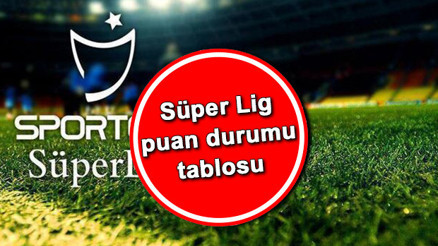 Süper Lig puan durumu güncel tablo 10. hafta Süper Lig maç sonuçları ve puan durumu tablosunda son durum