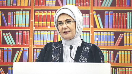 Emine Erdoğan, Kütüphanesiz Okul Kalmayacak Projesi Tanıtım Toplantısında konuştu