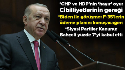 Son dakika... Cumhurbaşkanı Erdoğan: Ben taarruzdayım Çarpıcı açıklamalar: Biden ile görüşme, 10 büyükelçi, CHP ve HDPnin hayır oyu...