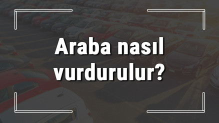 Araba nasıl vurdurulur Aküsü bitmiş araba nasıl vurdurularak çalıştırılır