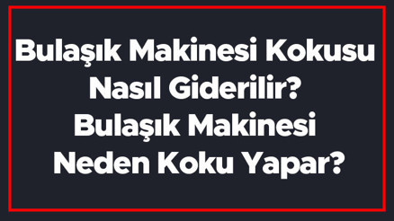 Bulaşık Makinesi Kokusu Nasıl Giderilir Bulaşık Makinesi Neden Koku Yapar Bulaşık Makinesi Kokusu Nasıl Giderilir Bulaşık Makinesi Neden Koku Yapar