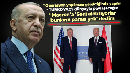 Son dakika... Cumhurbaşkanı Erdoğan: Biden Elimden geleni yapacağım dedi
