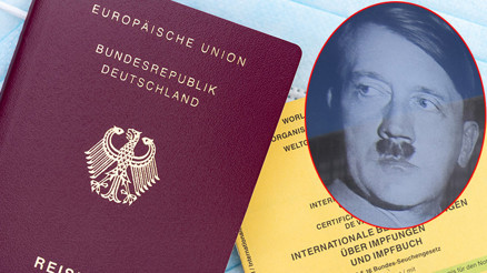 Dünya şaşkına döndü: Hitler’e ABden Kovid aşı pasaportu Dünya şaşkına döndü: Hitler’e ABden Kovid aşı pasaportu