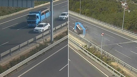Beykozdaki feci kaza anı kamerada