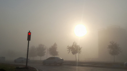 Diyarbakırda sis etkili oldu