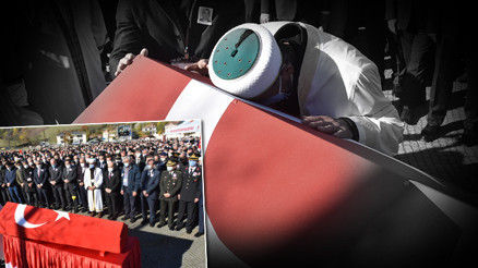 Şehit polis memuru Yusuf Ceylana son veda Bir babanın en zor görevi