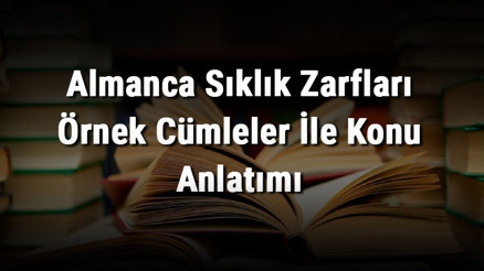 Almanca Sıklık Zarfları Örnek Cümleler İle Konu Anlatımı