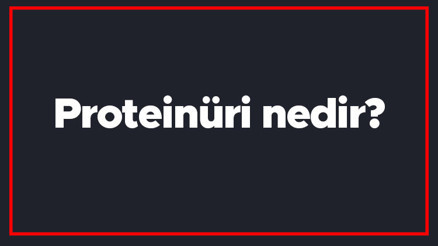 Proteinüri nedir İdrarda protein değeri kaç olmalı Protein kaçağı neden kaynaklanır