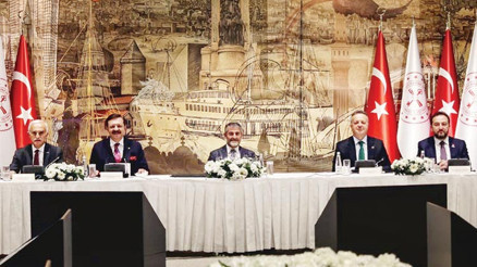 Bakan Nebati işinsanlarıyla bir araya geldi Bakan Nebati işinsanlarıyla bir araya geldi