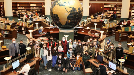 Akyurtlu öğrenciler Millet Kütüphanesi’nde