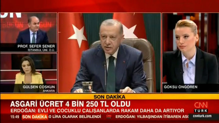 Asgari ücret 4250 lira oldu