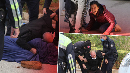 Antalyada korkunç kaza Eşi ve çocuklarının feryadı yürek dağladı