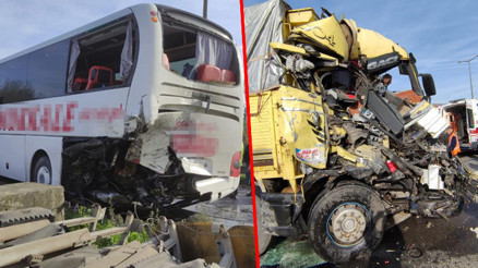 Son dakika: Sakarya TEM Otoyolunda feci kaza Çok sayıda yaralı var
