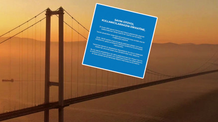 Yılbaşı gecesi Osmangazi Köprüsünde bekleyenlerden ücret alınmayacak