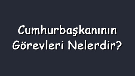 Cumhurbaşkanının görevleri nelerdir Maddeler halinde cumhurbaşkanının yetkileri ve sorumlulukları Cumhurbaşkanının görevleri nelerdir Maddeler halinde cumhurbaşkanının yetkileri ve sorumlulukları
