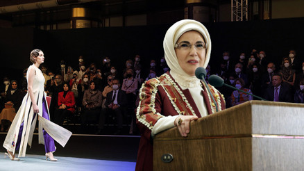 Geleneksel Türk dokumaları dünyaya açılıyor Emine Erdoğan: Hedefimiz tekstilde bir Türkiye markası oluşturmak