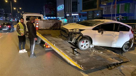 Şilede makas kazası 2 yaralı