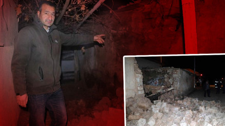 Kayseride korkutan 4.9 şiddetinde deprem Hasar gün ağarınca ortaya çıktı