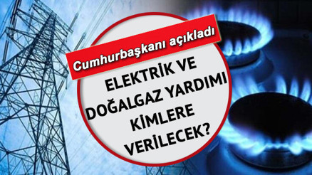 Elektrik desteği başvurusu nasıl yapılır Doğalgaz ve elektrik yardımı kimlere verilecek Cumhurbaşkanı Erdoğan açıkladı