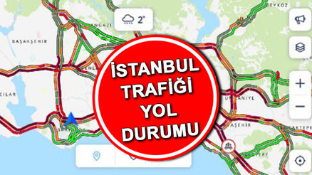 İstanbul trafiğinde son durum ne İstanbul trafik haritası ve kapalı yollar