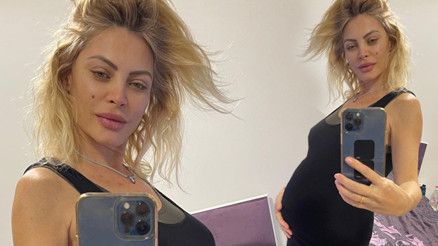 Seray Severden hamilelik pozu: 5 ayı tamamladık