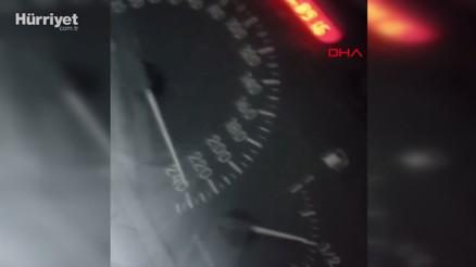 Kazadan 4 dakika önce, aracın hızının 240ı gösterdiği video çekmişler