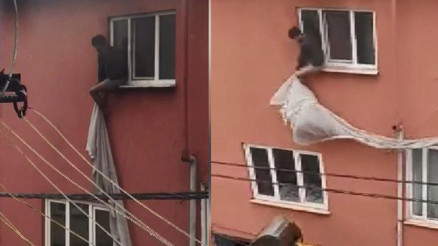 Küçükçekmecede çıkan yangında can pazarı