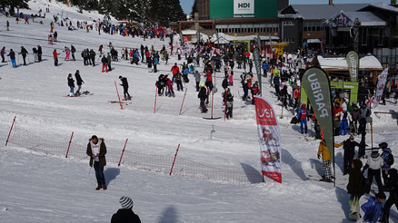 Uludağda hafta sonu yoğunluğu