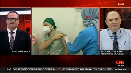 Prof. Dr. Ateş Kara’dan CNN TÜRK’te Turkovac açıklaması