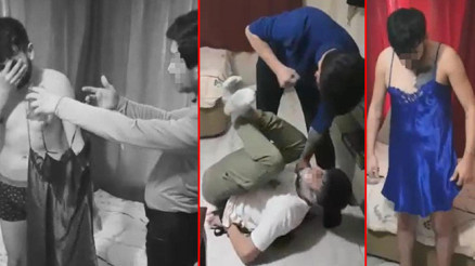 Sabaha kadar işkence Telefonla kaydettiler: Ağzına silah soktu, elbise giydirdi