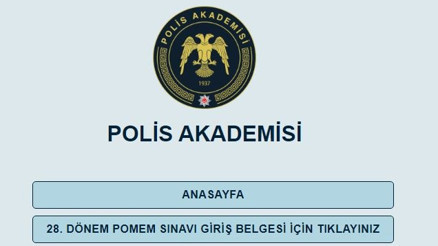 POMEM parkur bilgisi ve sınav yerleri AÇIKLANDI... 28. Dönem POMEM sınavı ne zaman POMEM sınav giriş belgesi sorgulama ekranı