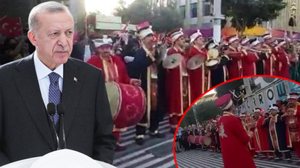 Cumhurbaşkanı Erdoğan: Ekonomik bağlantının güçlenmesi için adımlar atıyoruz... Dubaide Mehter Takımı sürprizi...