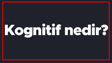 Kognitif nedir Kognitif bozukluk neden olur Terapisi nasıl yapılır