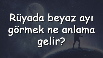 Rüyada beyaz ayı görmek ne anlama gelir Rüyada beyaz ayı kovalaması ve saldırması tabiri
