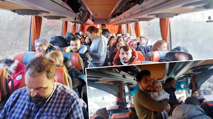 Ukraynadan ayrılan Türkler, Türkiyeye ulaşmaya başladı... Yolda tanklar yanıyordu Türkiyeye 22 saatte geldik