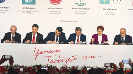 48 sayfalık metne 6 liderden imza