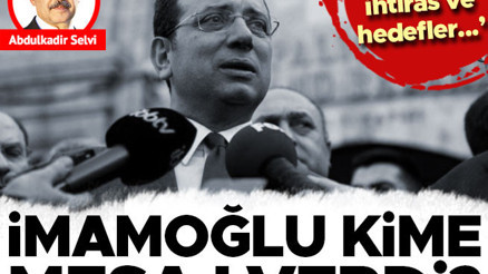 İmamoğlu kime mesaj verdi