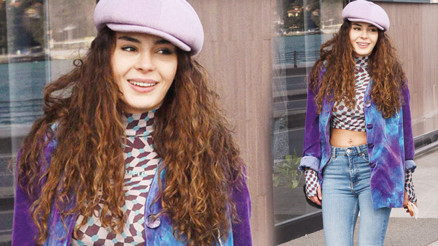 Sokak modasının en güzel örneği  (Ebru Şahin)