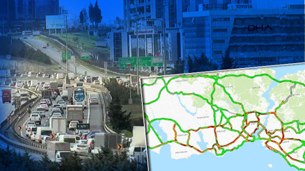 Son dakika... İstanbulda beklenen kar yağışı başladı, trafikte son durum