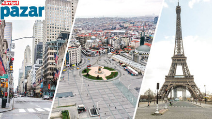 Evler bize dar gelirken dünyanın dört bir yanında sokaklar  bomboştu