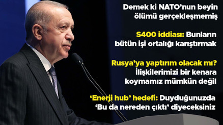 Son dakika... Erdoğandan NATO dönüşü açıklamalar Türkiyenin enerji hedefi, arabuluculuk konusu, S-400 iddiaları, yaptırımlar... Son dakika... Erdoğandan NATO dönüşü açıklamalar Türkiyenin enerji hedefi, arabuluculuk konusu, S-400 iddiaları, yaptırımlar...