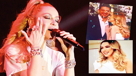 Mehmet Dinçerler ile evlilik hazırlığı yapan Hadiseden konser sürprizi nişan fotoğrafı